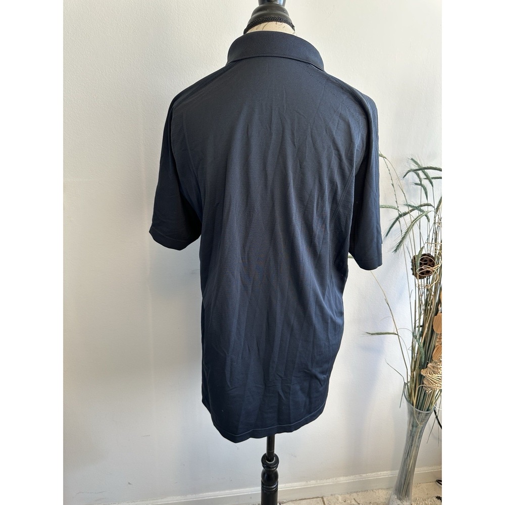 Lululemon Polo Shirt Mens Xl Blue Evolution Performance Stretch Golf‎ Casual